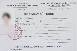 Làm giấy khám sức khoẻ a3 nhanh chóng, giá rẻ
