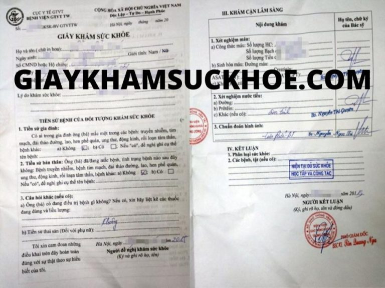 mua giấy khám sức khỏe tphcm