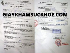 chi phí khám sức khỏe xin việc