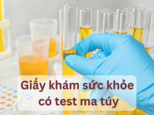 Giấy khám sức khỏe có test ma túy