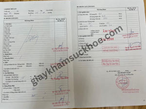 Mẫu giấy chứng nhận sức khỏe