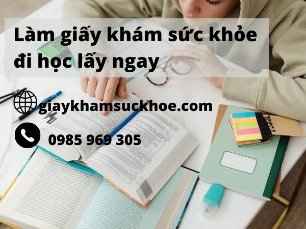 làm giấy khám sức khỏe đi học