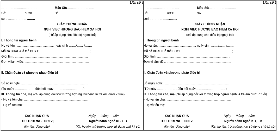 mua giấy khám bệnh nghỉ ốm