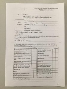 Chí phí khám sức khỏe lái xe