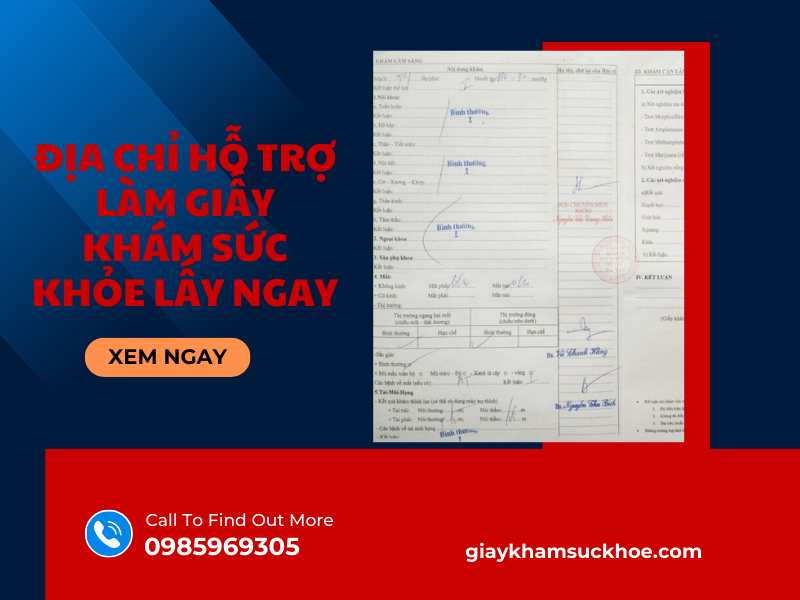 Cần chuẩn bị gì khi xin giấy khám sức khỏe đi làm?