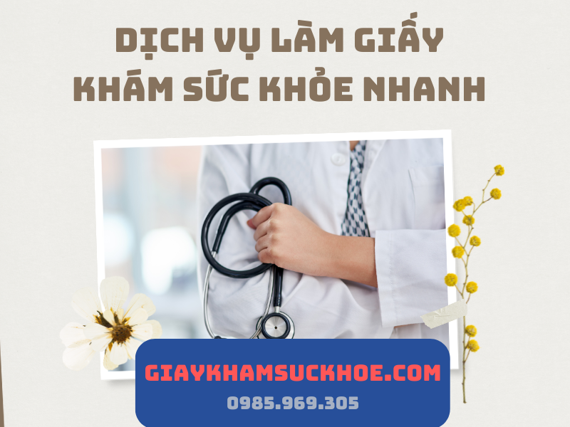 Dịch vụ làm giấy khám sức khỏe xin việc nhanh, uy tín