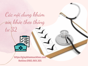 Giấy khám sức khỏe theo thông tư 32: Quy trình và nội dung chuẩn