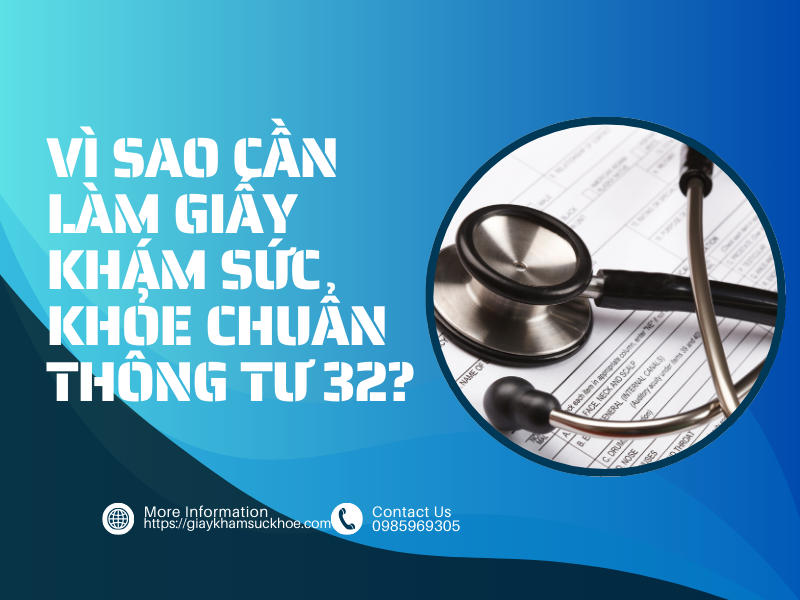 Địa chỉ cung cấp giấy khám sức khỏe chuẩn thông tư 32