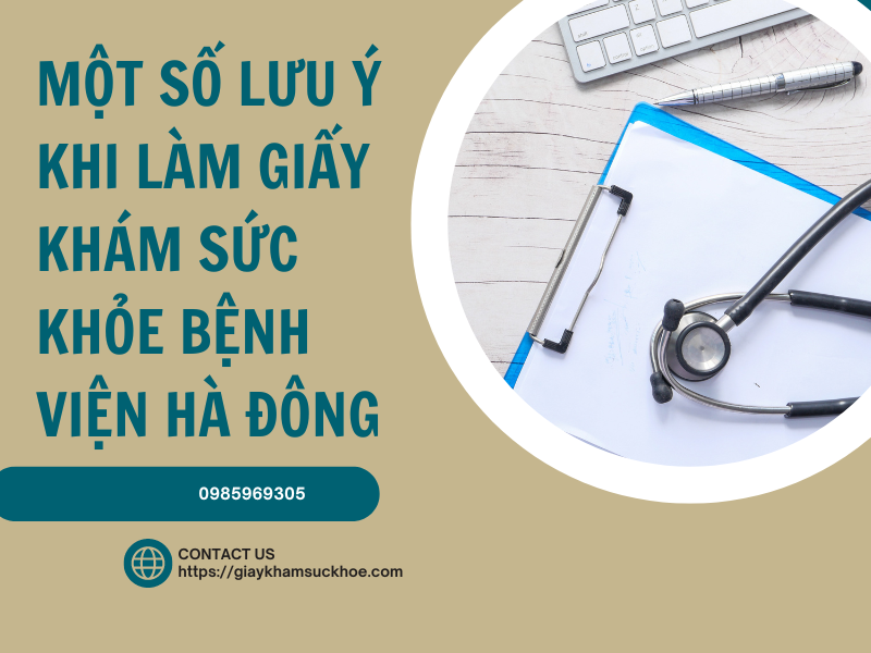 Giấy khám sức khỏe bệnh viện Hà Đông: quy trình và thủ tục cần biết
