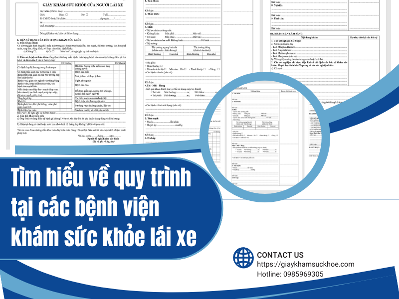 Tìm hiểu về quy trình tại các bệnh viện khám sức khỏe lái xe