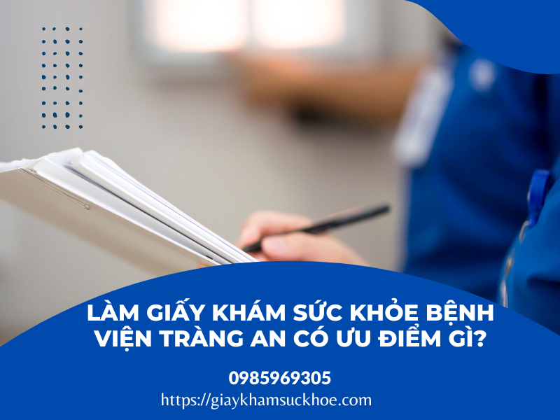 Giấy khám sức khỏe bệnh viện Tràng An