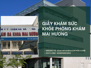 Giấy khám sức khỏe phòng khám Mai Hương