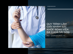 Giấy khám sức khỏe bệnh viện Đa khoa Sài Gòn