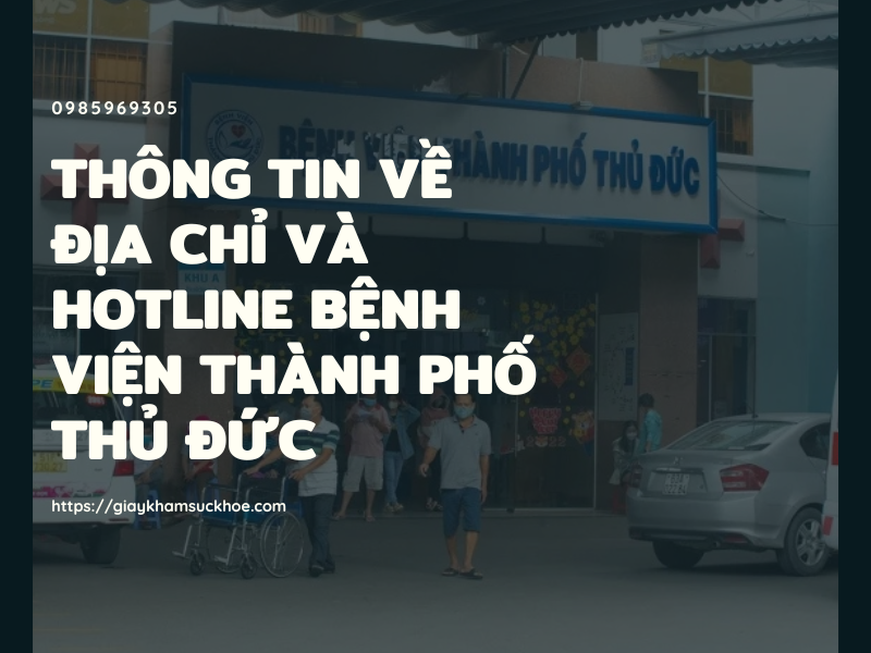 Giấy khám sức khỏe bệnh viện thành phố Thủ Đức
