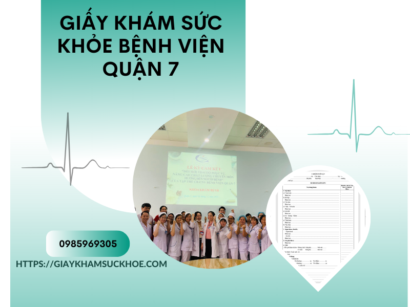 Giấy khám sức khỏe bệnh viện Quận 7