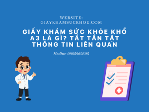 Giấy khám sức khỏe khổ A3 là gì? Tất tần tật thông tin liên quan