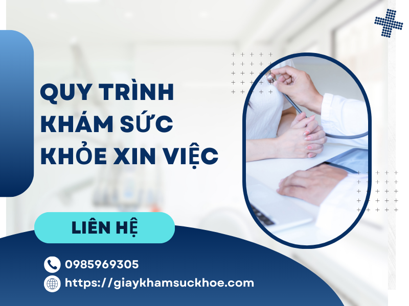 Khám sức khỏe xin việc có xét nghiệm máu không?