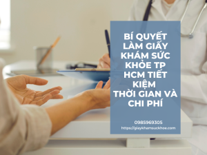Khám sức khỏe xin việc ở đâu TP HCM: Bí quyết tiết kiệm thời gian và chi phí