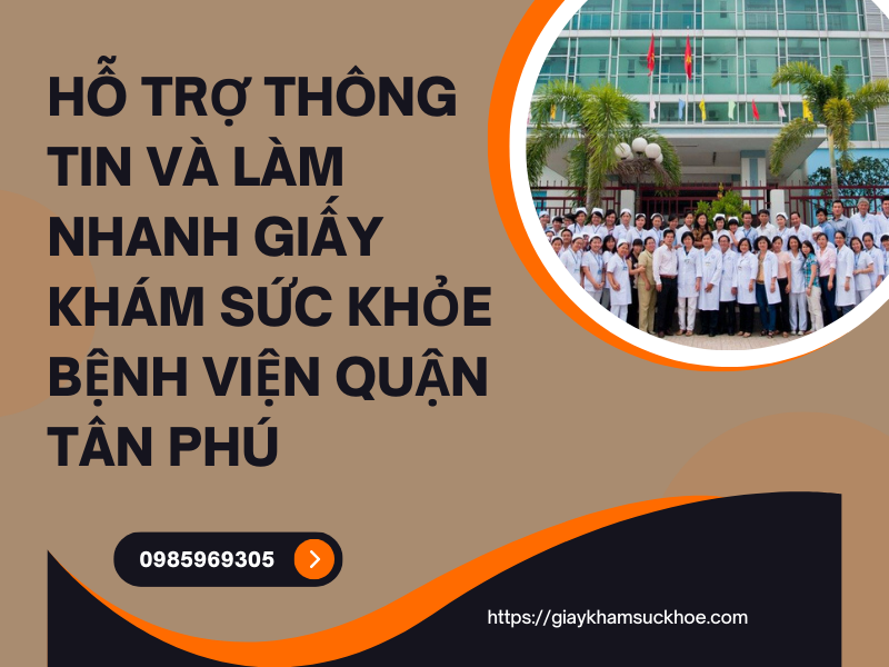 Giấy khám sức khỏe Bệnh viện quận Tân Phú