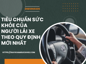 Tiêu chuẩn sức khỏe của người lái xe theo quy định mới nhất