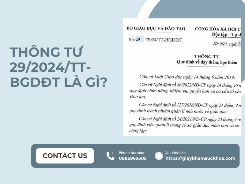Tìm hiểu về thông tư 29/2024/TT-BGDĐT về quy định dạy thêm học thêm