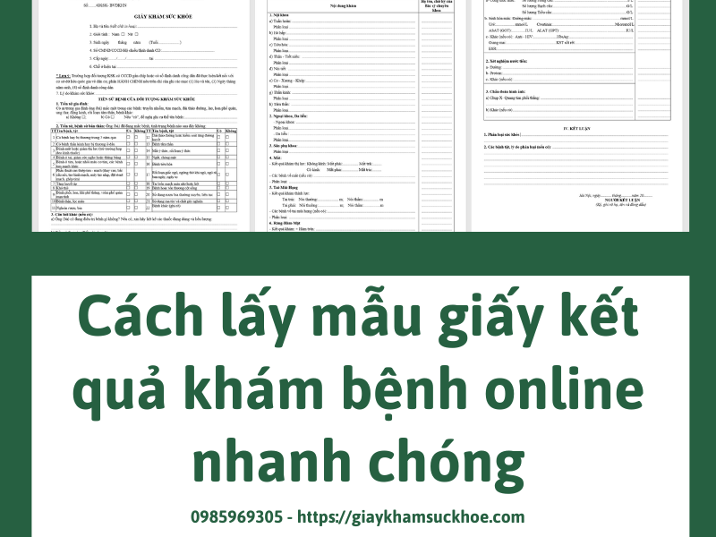 Cách lấy mẫu giấy kết quả khám bệnh online nhanh chóng