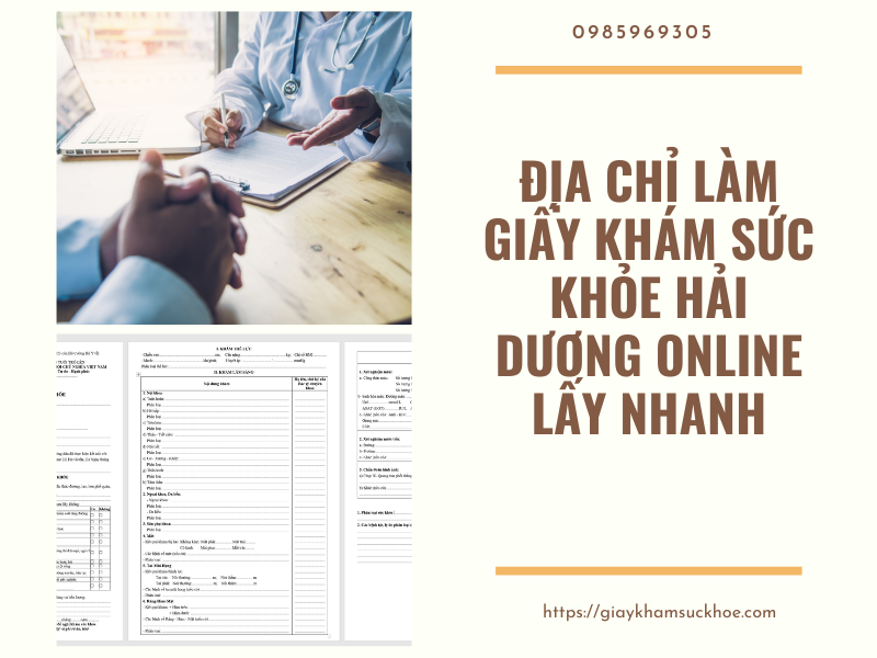 Địa chỉ làm giấy khám sức khỏe Hải Dương chuẩn pháp lý