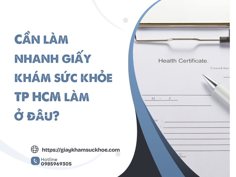 Hướng dẫn làm giấy khám sức khỏe Bệnh viện Huyện Củ Chi