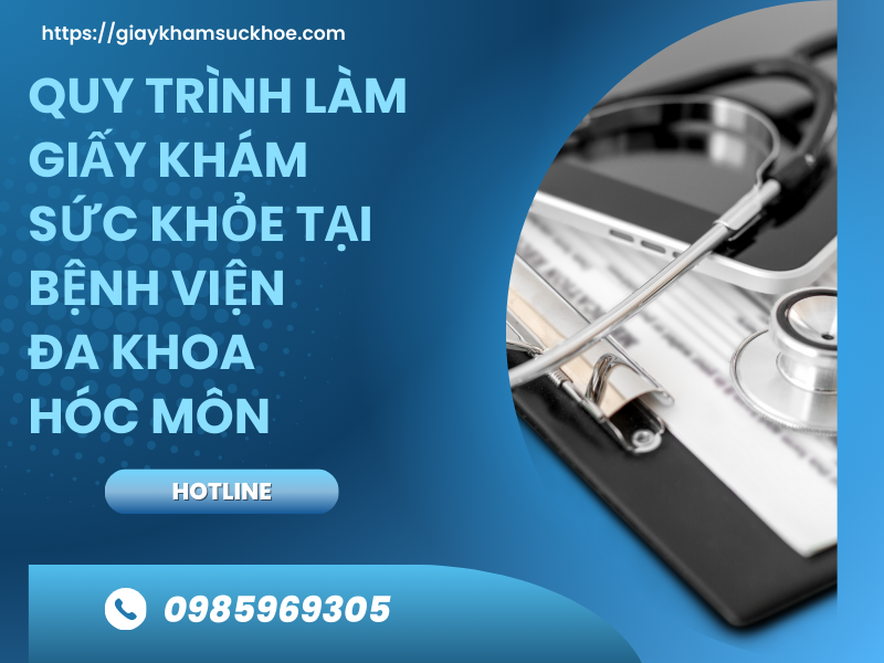 Giấy khám sức khỏe bệnh viện đa khoa Hóc Môn