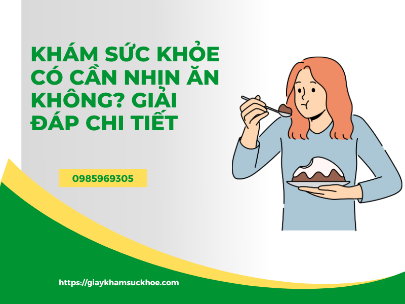 Khám sức khỏe có cần nhịn ăn không? Giải đáp chi tiết