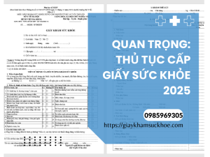 Quan trọng: thủ tục cấp giấy sức khỏe 2025