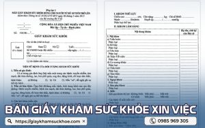 Bán giấy khám sức khỏe xin việc