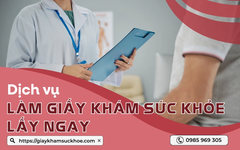 Dịch vụ khám sức khỏe lấy ngay