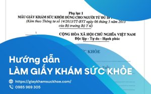 Hướng dẫn làm giấy khám sức khỏe