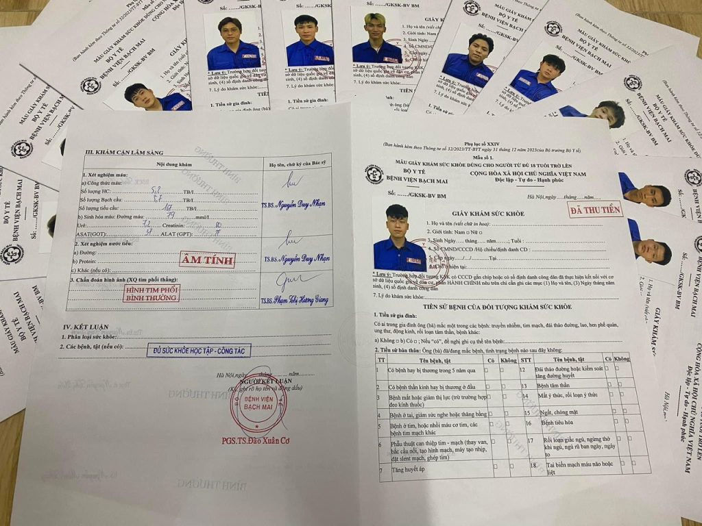Giấy khám sức khỏe xin việc mua ở đâu uy tín?