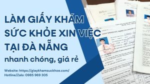 Giấy khám sức khỏe xin việc tại Đà Nẵng