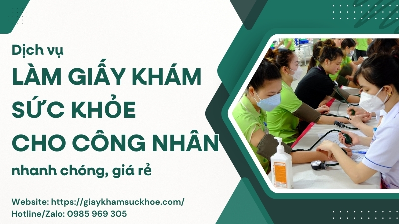 Giấy khám sức khỏe cho công nhân