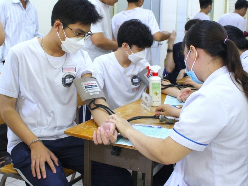 Giấy khám sức khỏe cho học sinh