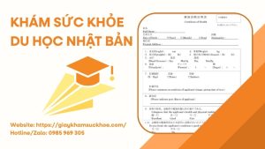 Giấy khám sức khỏe du học Nhật Bản