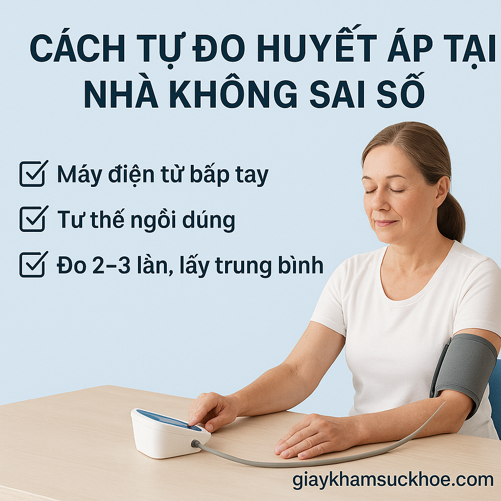 Cách tự đo huyết áp tại nhà không sai số