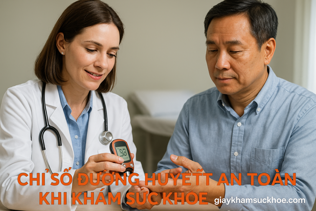 Chỉ số đường huyết an toàn khi khám sức khỏe
