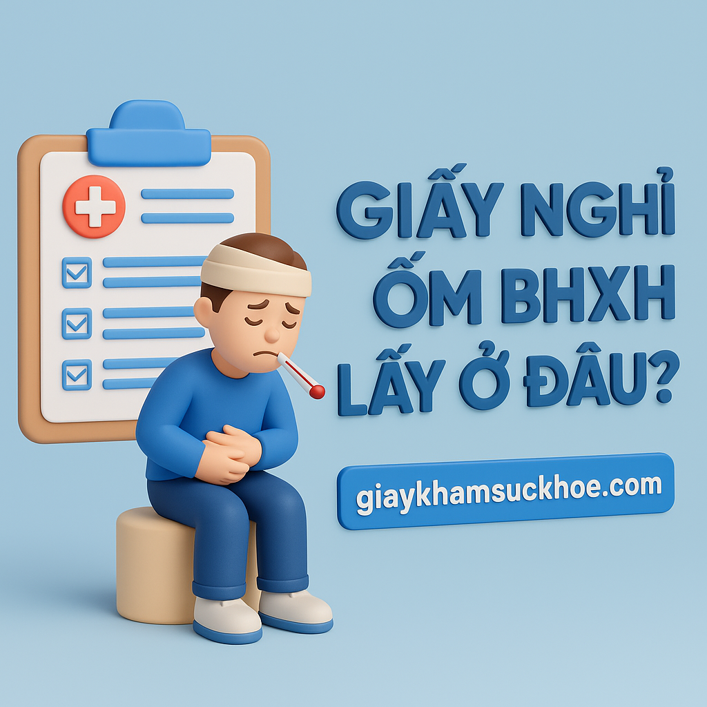 Giấy nghỉ ốm BHXH lấy ở đâu