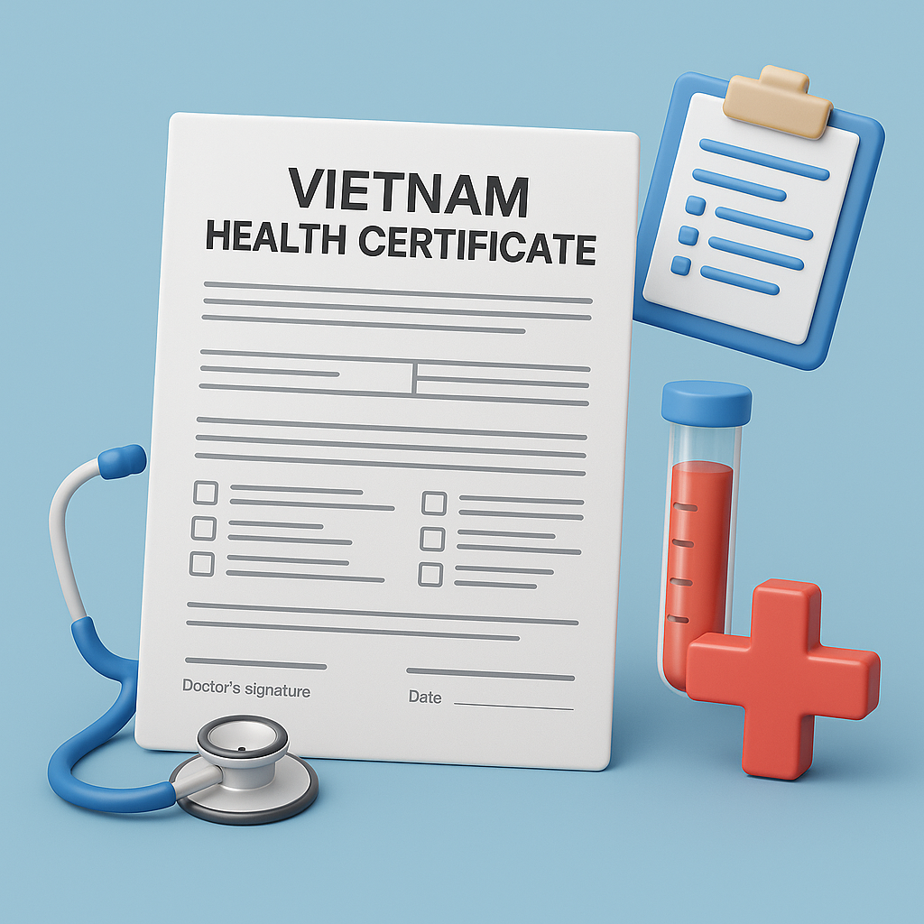Vietnam health certificate requirements for foreigners