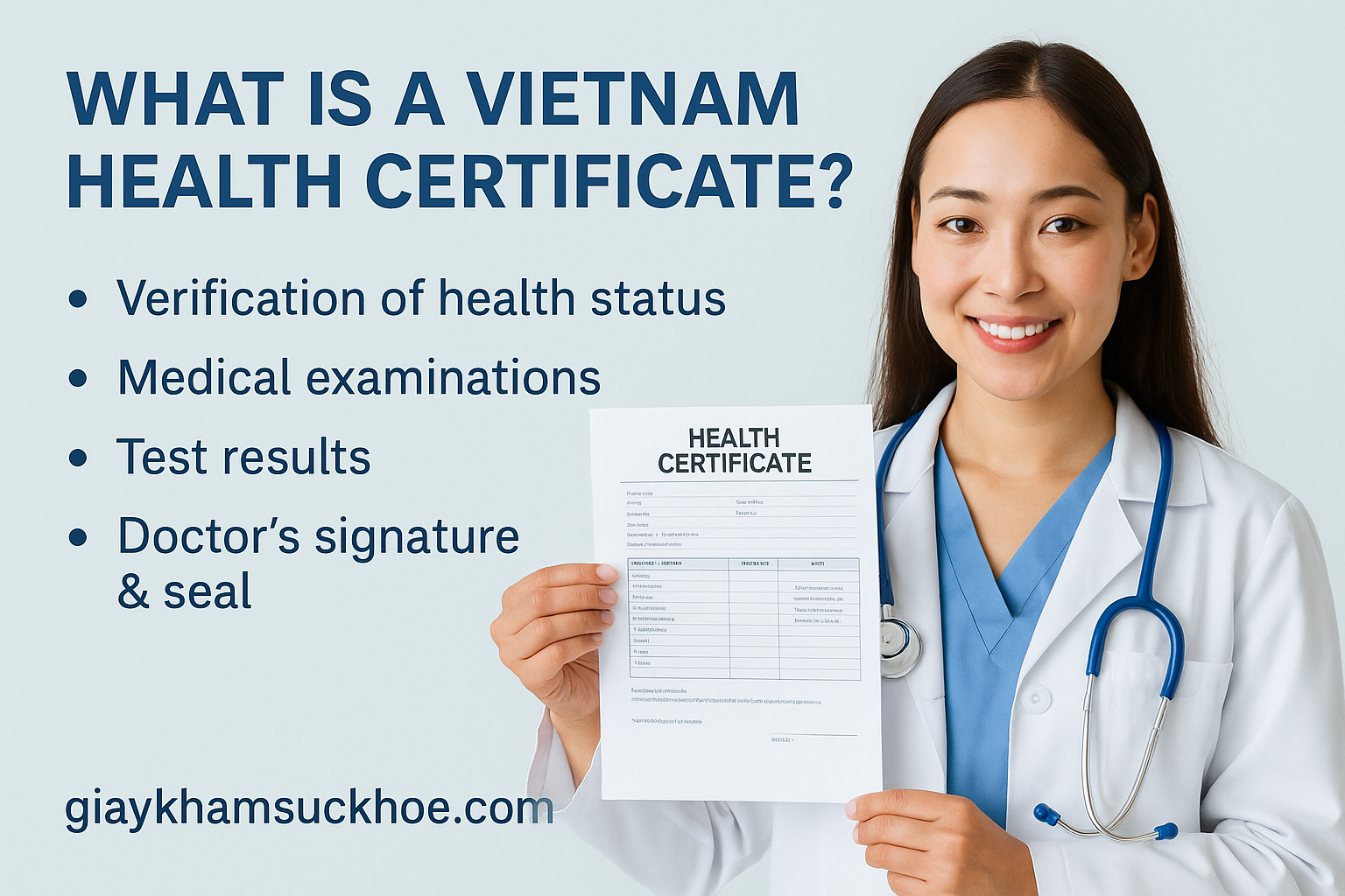 What is a Vietnam health certificate