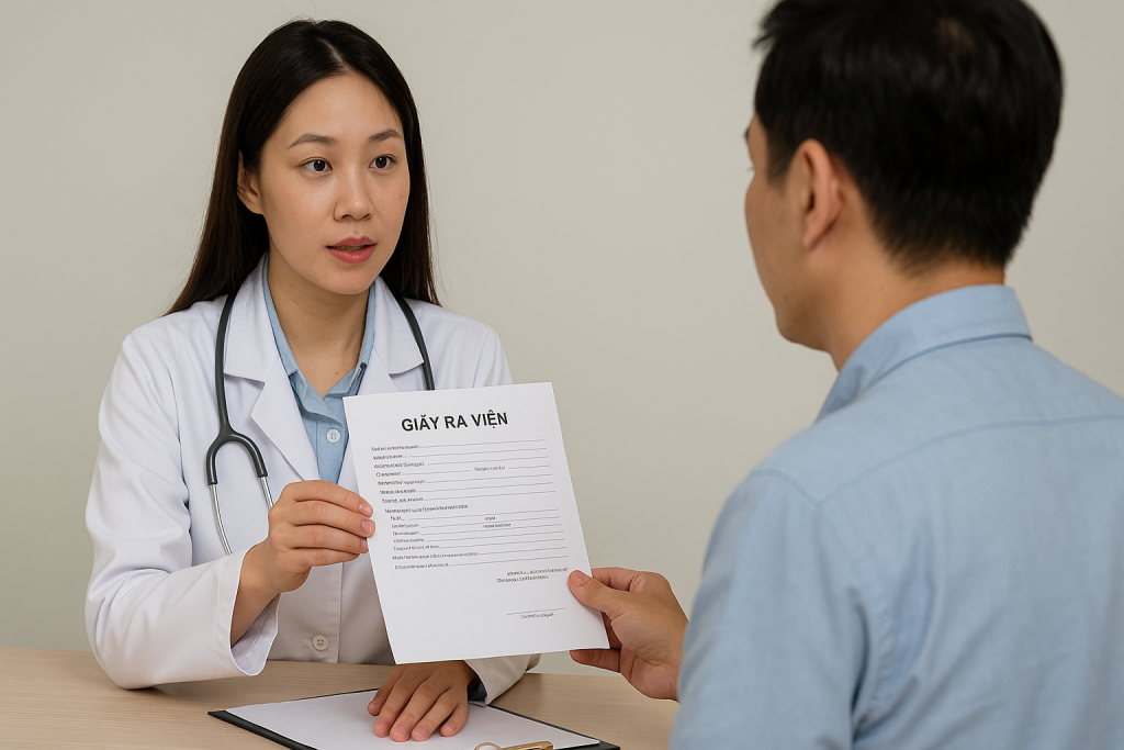 xin giấy ra viện như thế nào