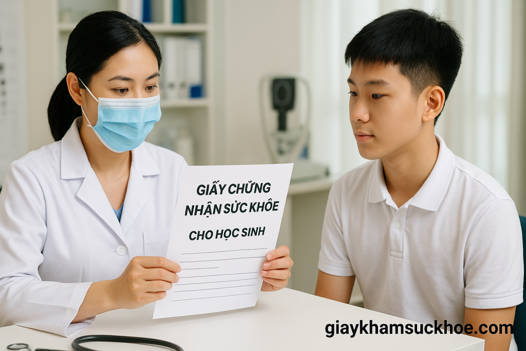 Cách xin giấy chứng nhận sức khỏe cho học sinh