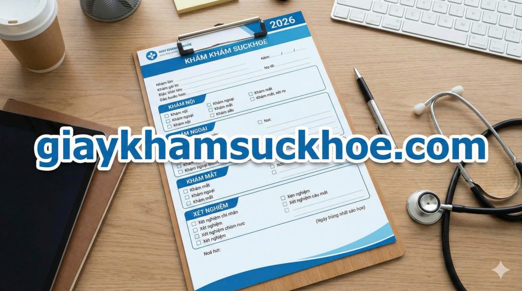 Giấy khám sức khỏe bệnh viện Bạch Mai 2026