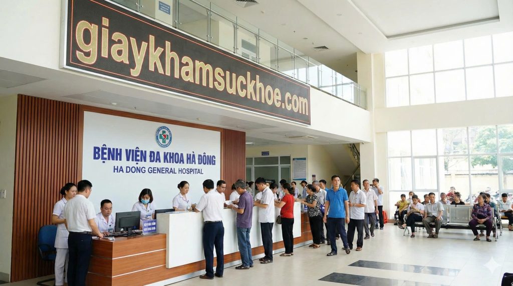 Giấy khám sức khỏe bệnh viện Hà Đông 2026