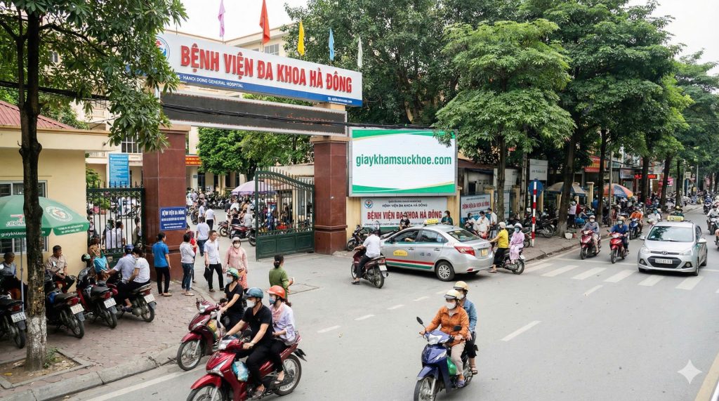 Giấy khám sức khỏe bệnh viện Hà Đông 2026