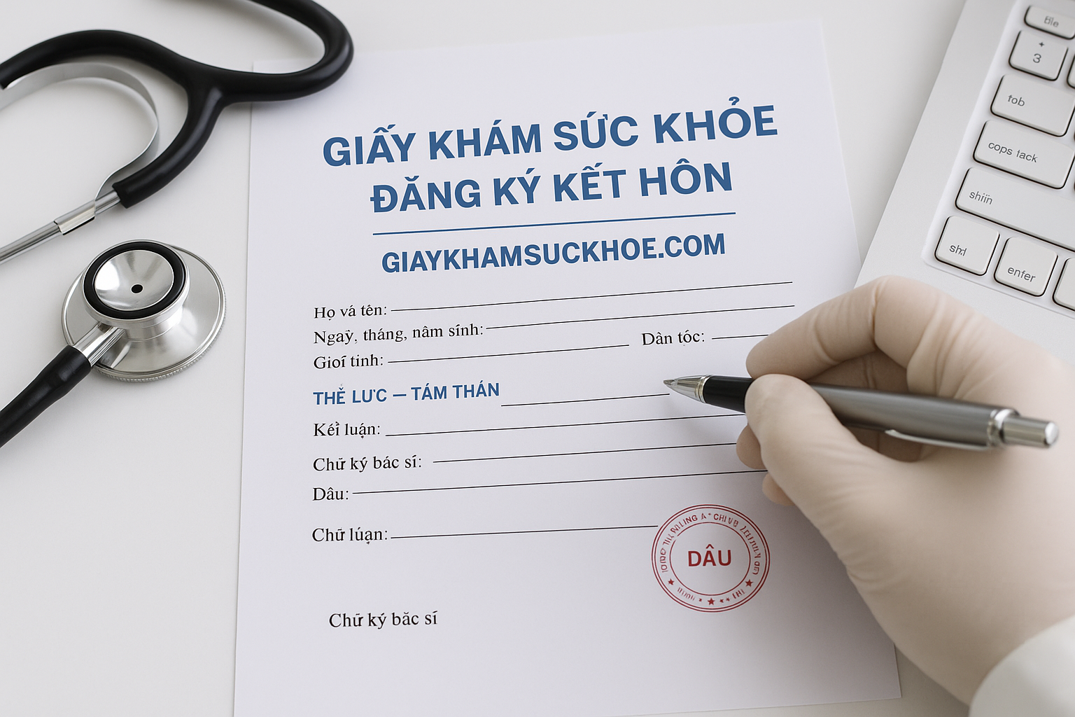 Giấy khám sức khỏe đăng ký kết hôn 2025